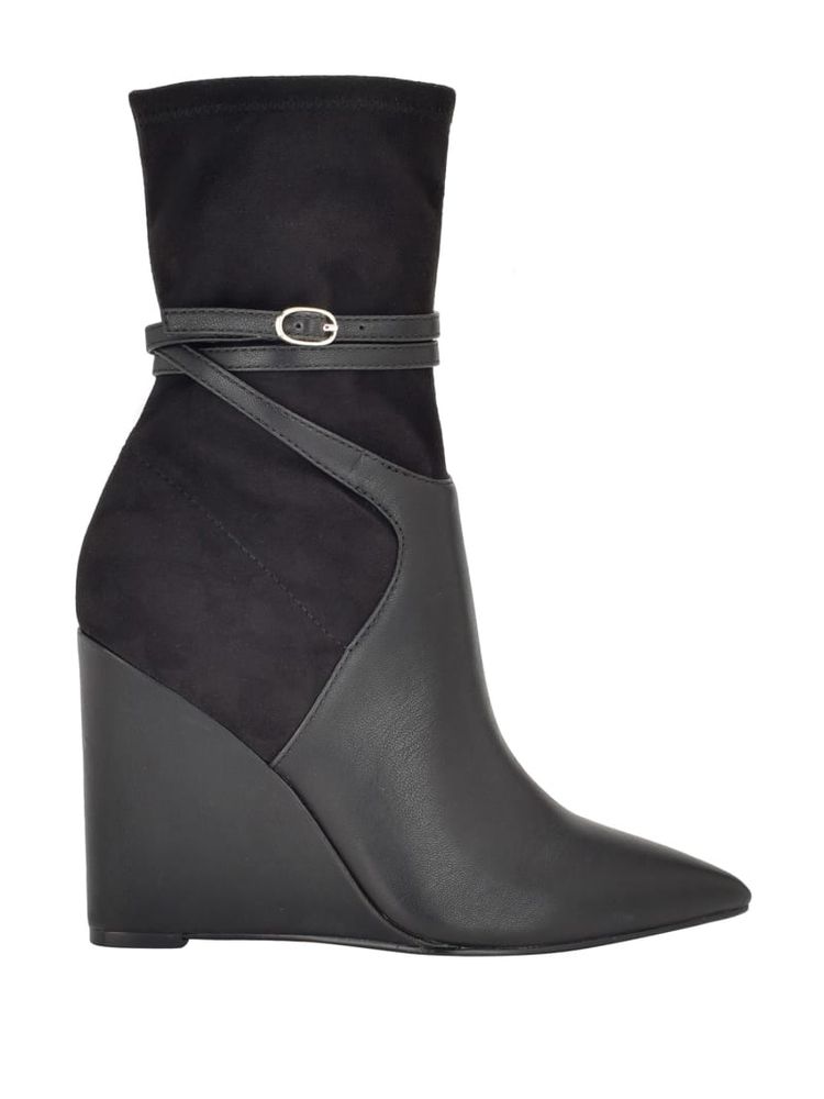 Brekka covered outlet wedge boot