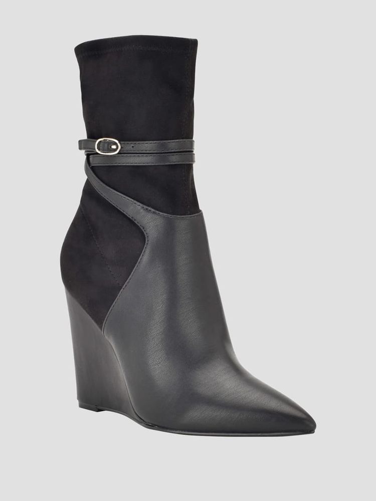 Breana faux shop suede wedge bootie