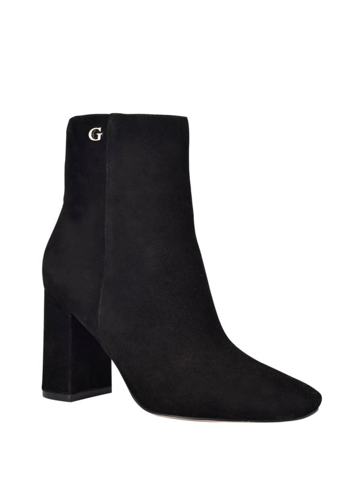 Guess black cheap suede ankle boots