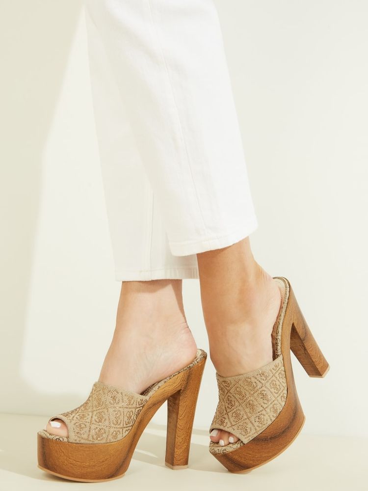 Guess on sale wooden heels