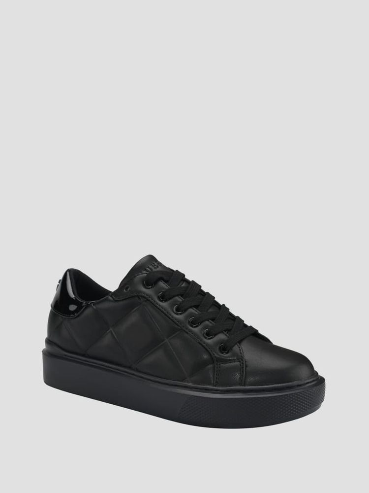 Guess black quilted sneakers hotsell