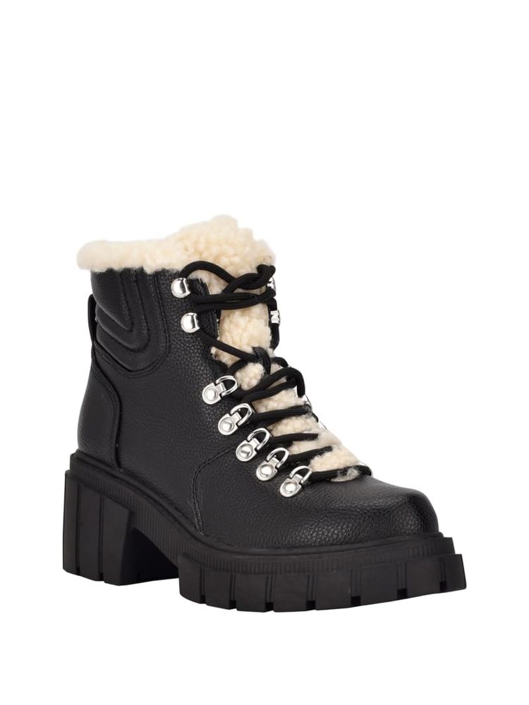 GUESS Kiele Sherpa Lined Hiker Boots Bramalea City Centre