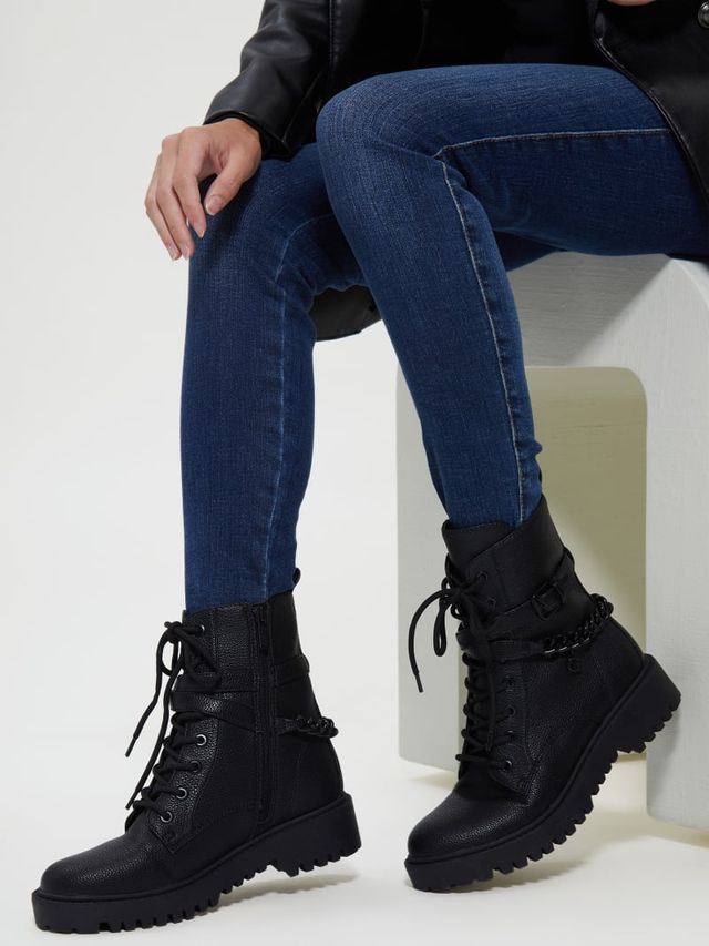 Guess buckle boots outlet