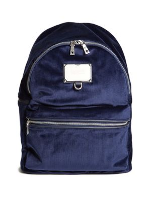 Mcm medium lush leather tumbler backpack top