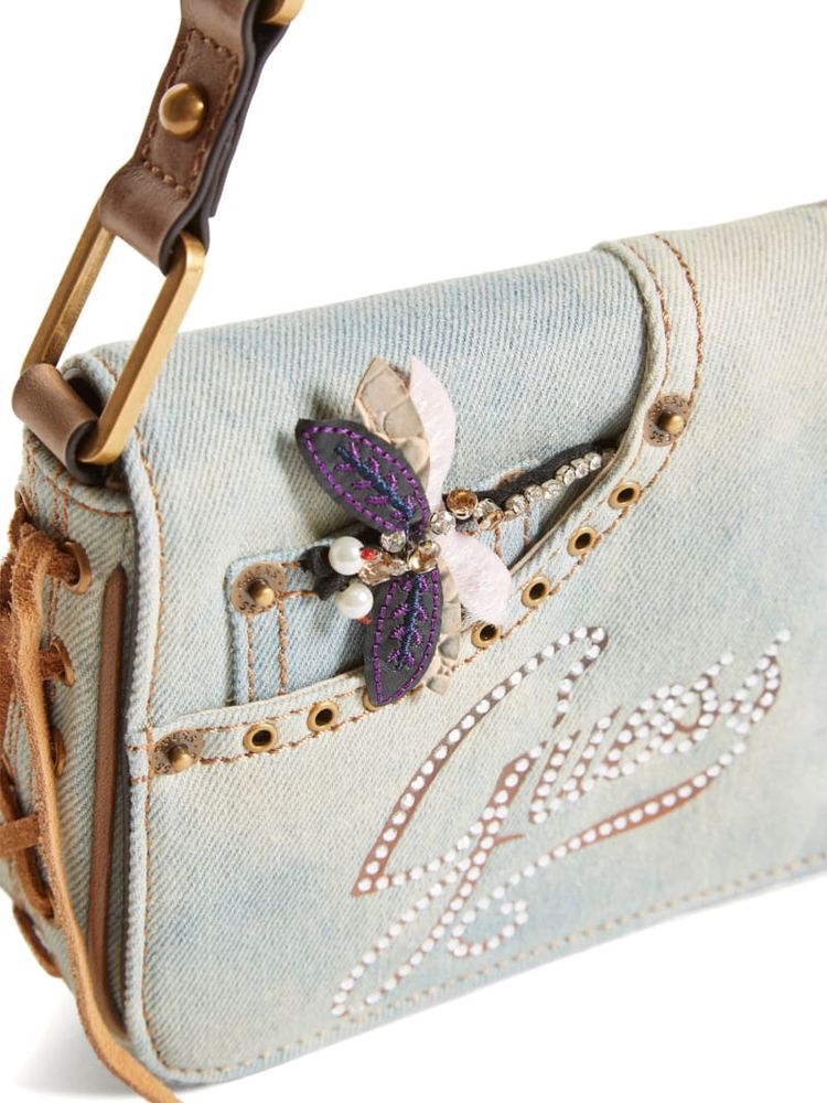Guess denim shoulder new arrivals bag