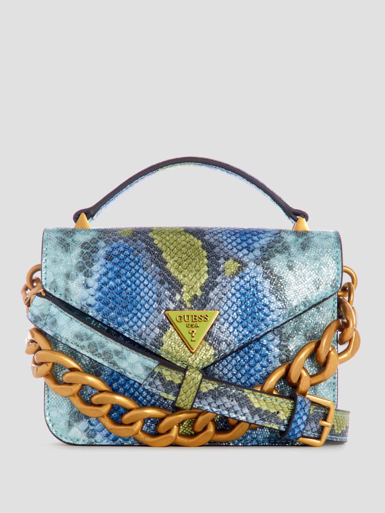 GUESS Retour Metallic Python Mini Satchel Mall of America