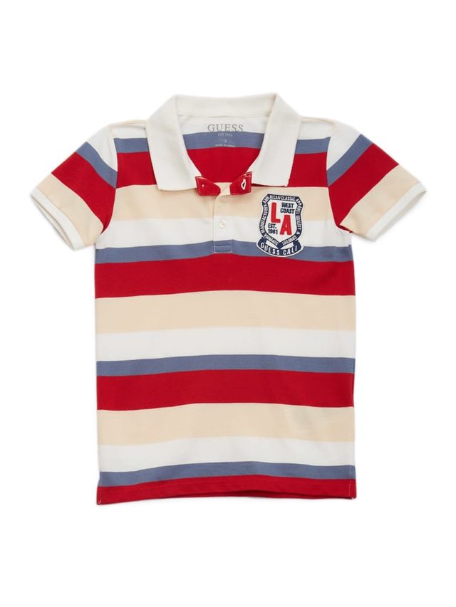 GUESS Striped Piquet Polo 7 14 Shop Midtown