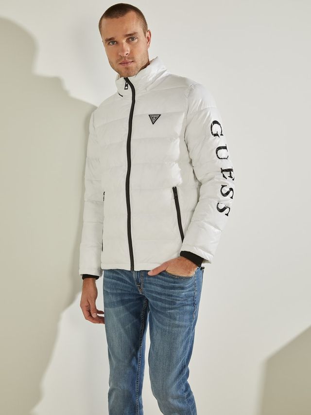 White guess puffer jacket clearance