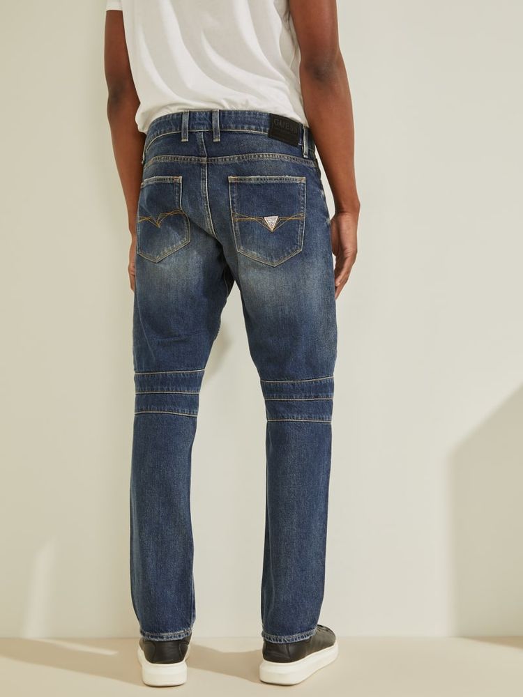Guess slim tapered moto jeans shop