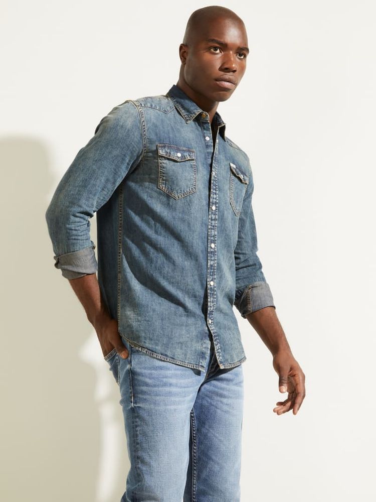 Guess store western shirt