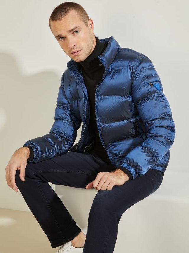 Guess quilted puffer jacket store