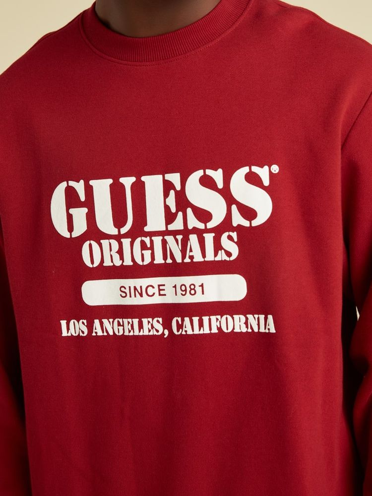 GUESS Originals Logo Crewneck Bramalea City Centre
