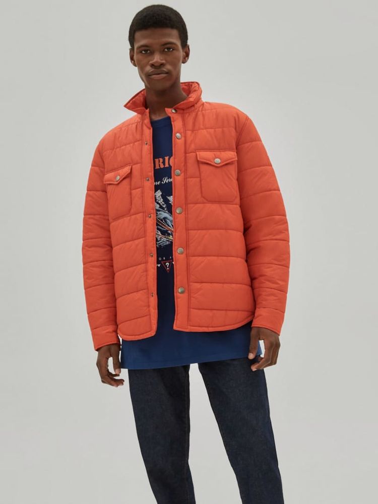 Guess quilted puffer jacket deals