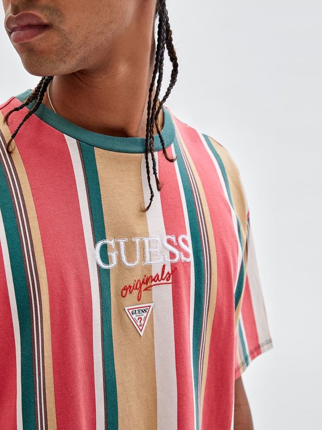 Guess camiseta vertical stripe clearance