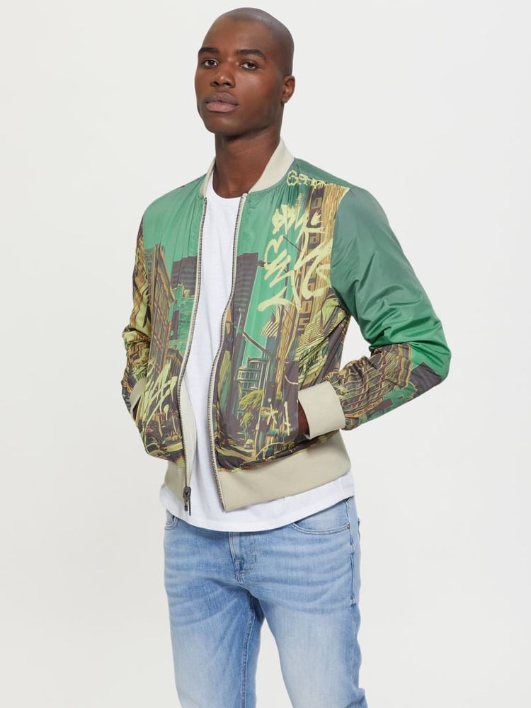 Guess reversible online bomber jacket