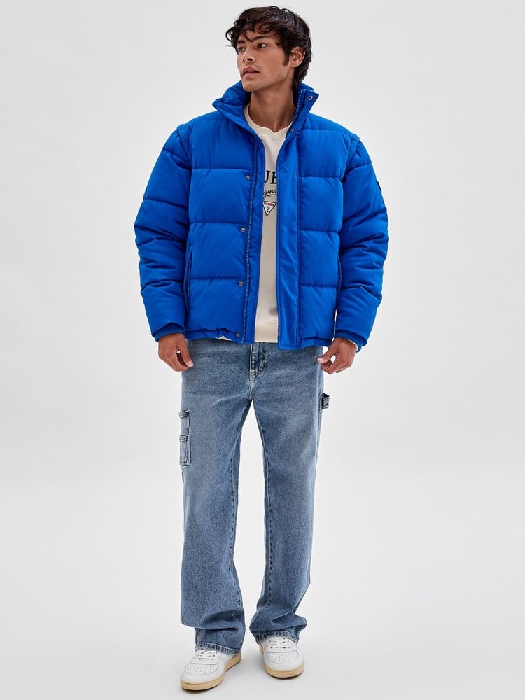Guess denim sales puffer jacket