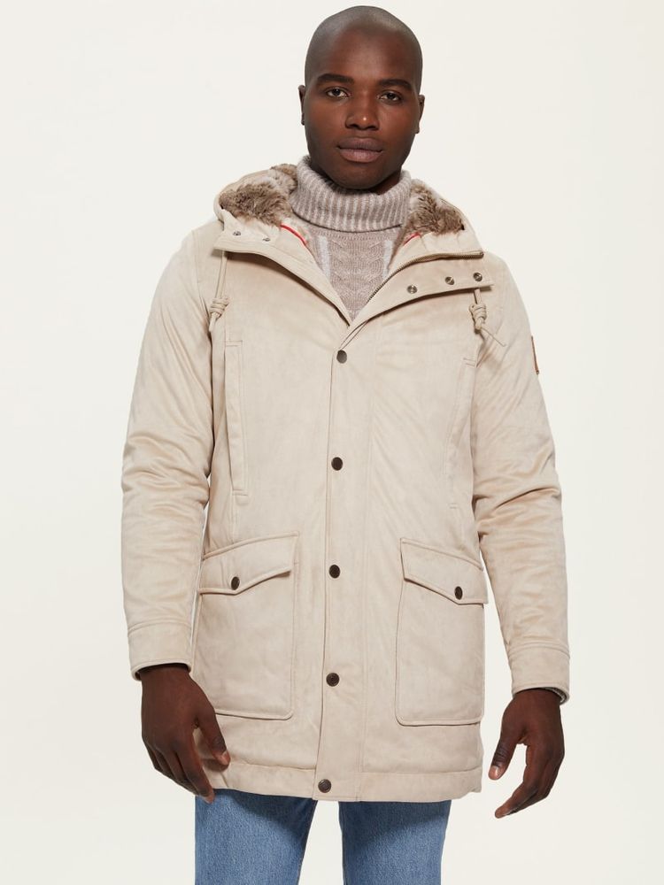 GUESS Faux Suede and Shearling Coat Shop Midtown