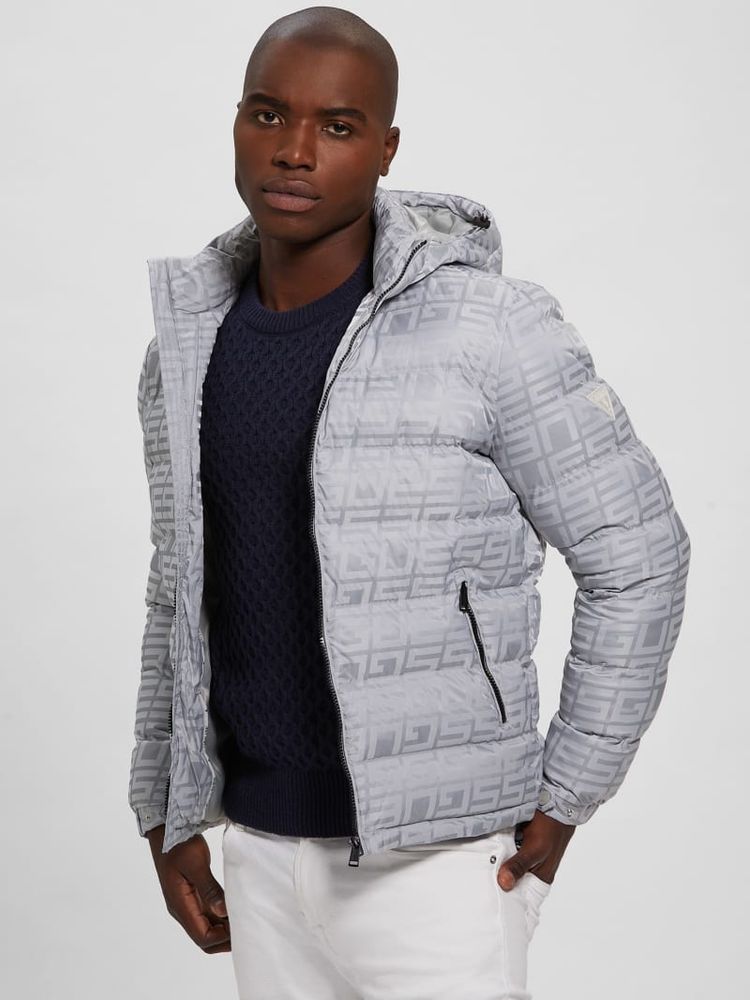 GUESS Allover Logo Puffer Jacket | Mall of America®