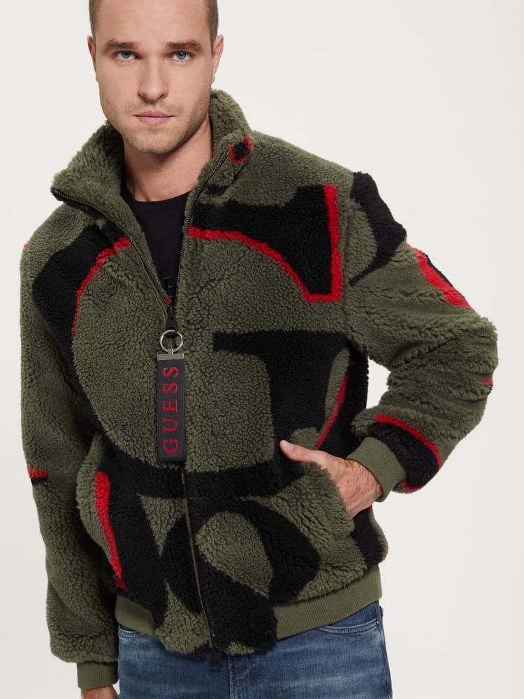 GUESS Eco Logo Teddy Jacket | Mall of America®