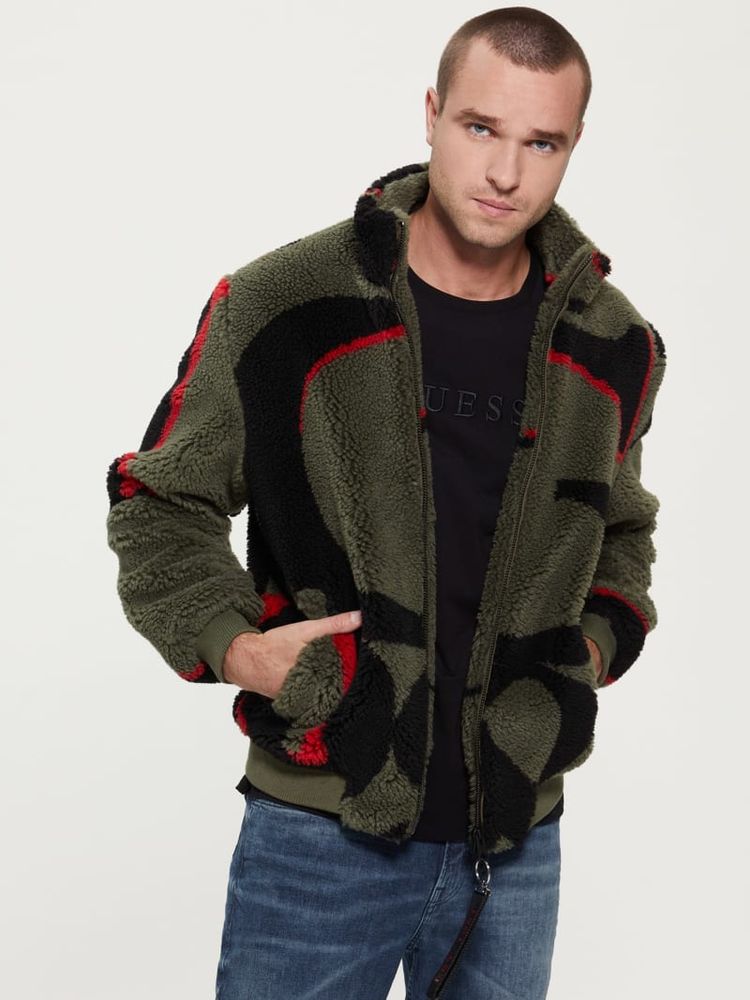 GUESS Eco Logo Teddy Jacket | Mall of America®