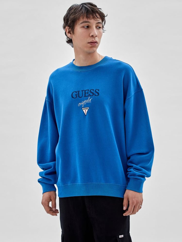 Guess originals roy crew sweatshirt deals