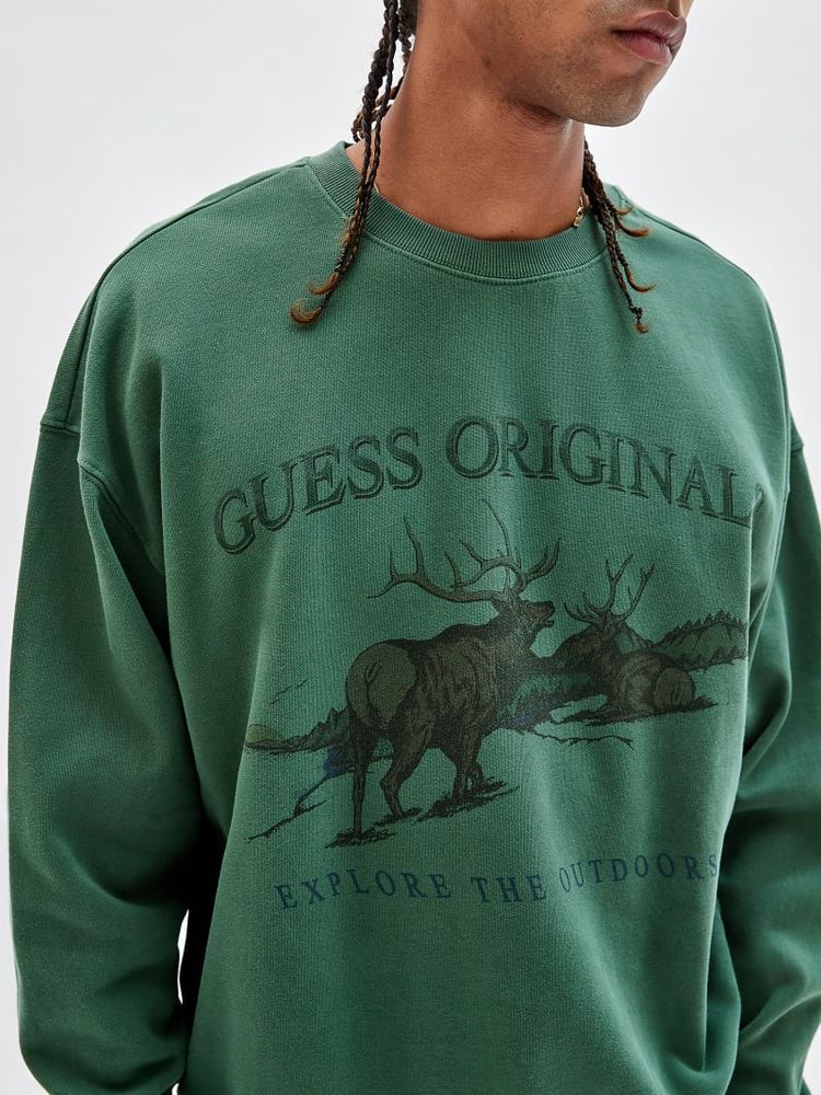 GUESS Originals Deer Crewneck Sweatshirt Bramalea City Centre
