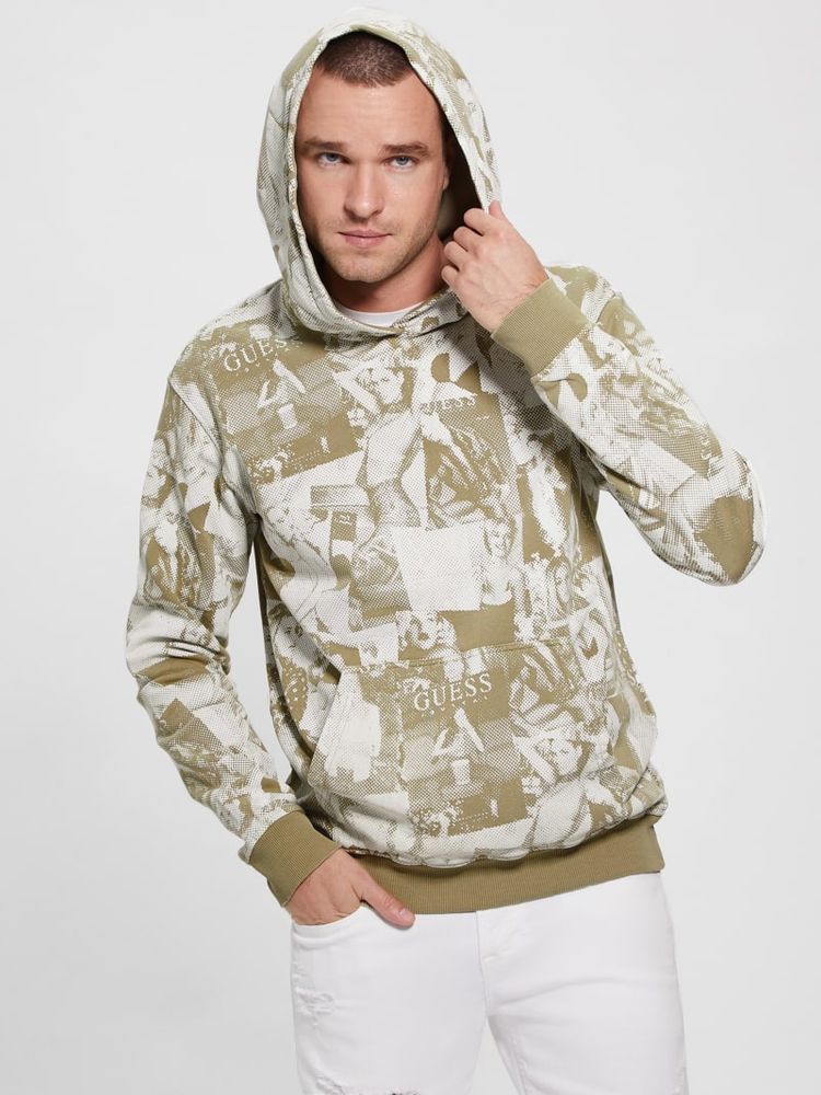 Guess fleece hoodie store