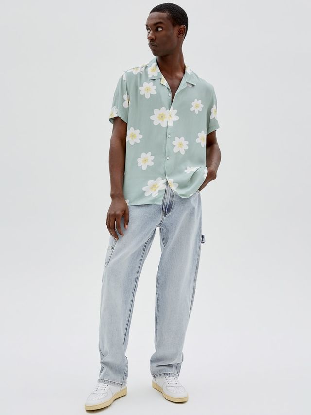 Acne studios elms print hot sale shirt