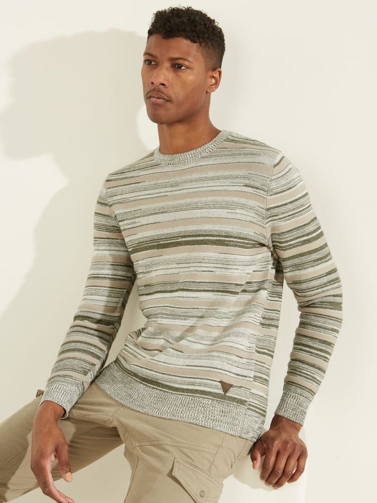 Guess striped sweater deals
