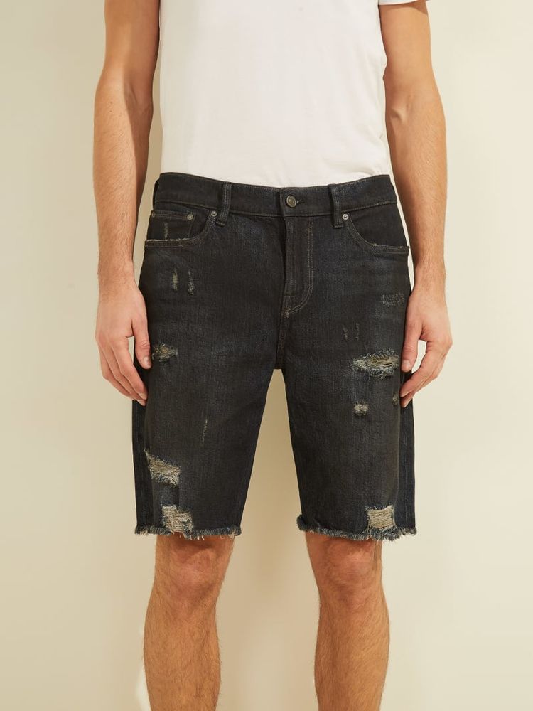 Guess jean shorts mens cheap