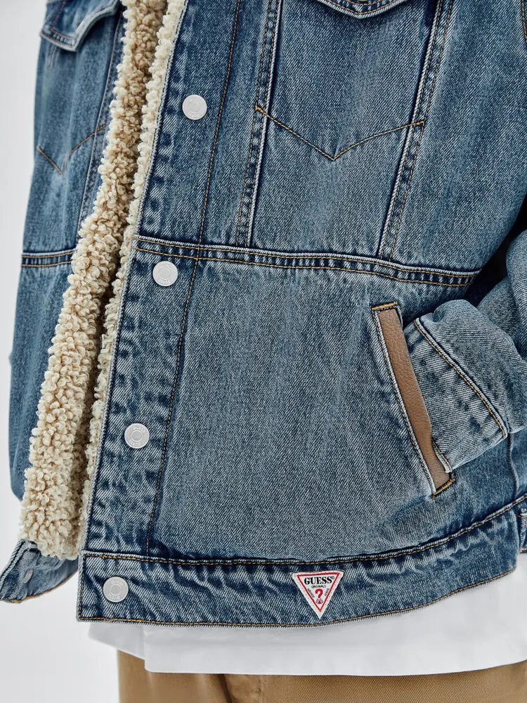 GUESS Originals Sherpa Lined Denim Jacket Mall of America