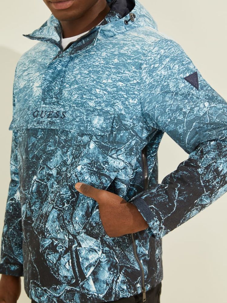 Blue kagool top