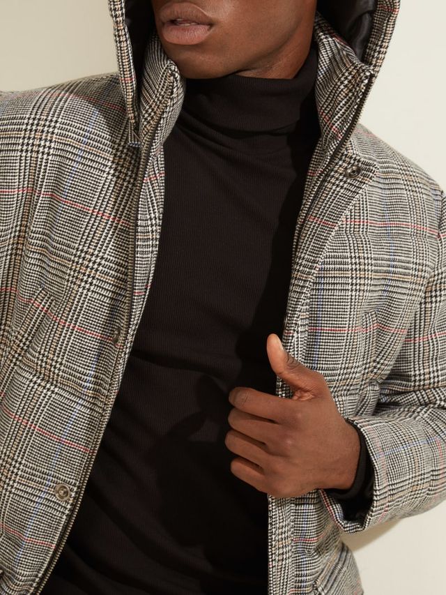 Guess plaid jacket shop