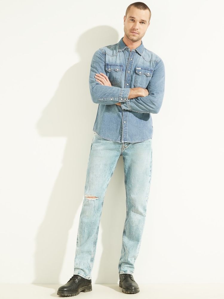 Guess hotsell denim top