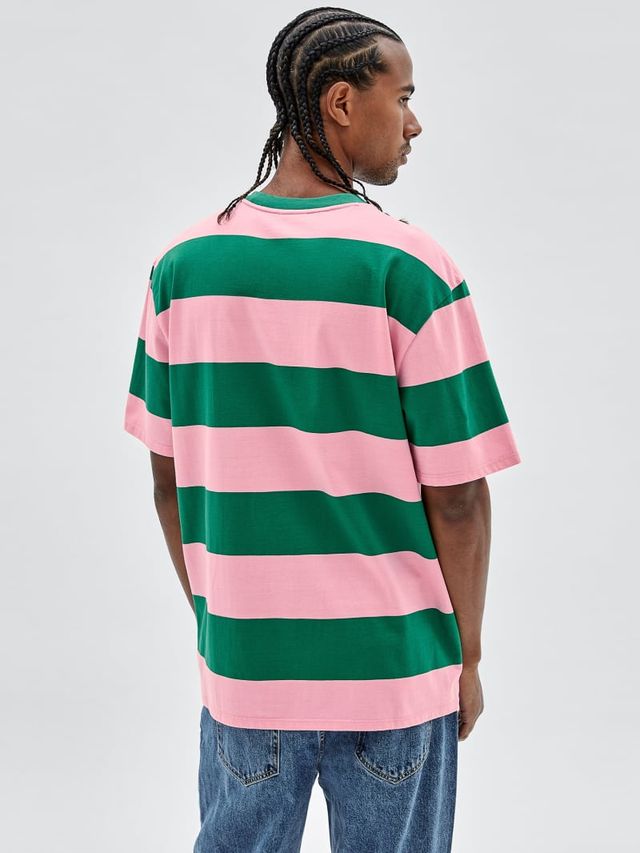 Guess pop art striped tee shop