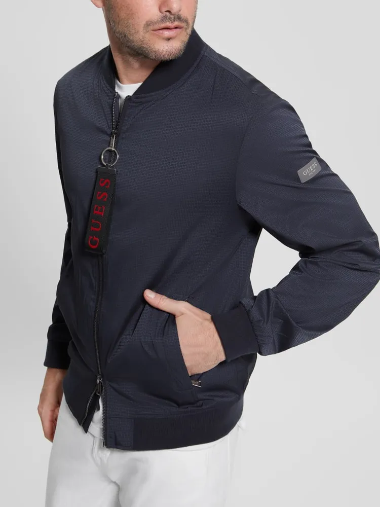 Guess jake quilted bomber jacket clearance