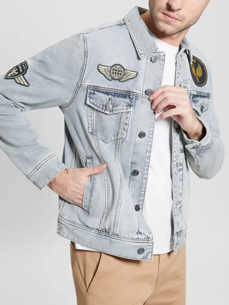 Dillon patch denim jacket clearance