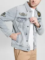 Guess dillon patch denim jacket shop