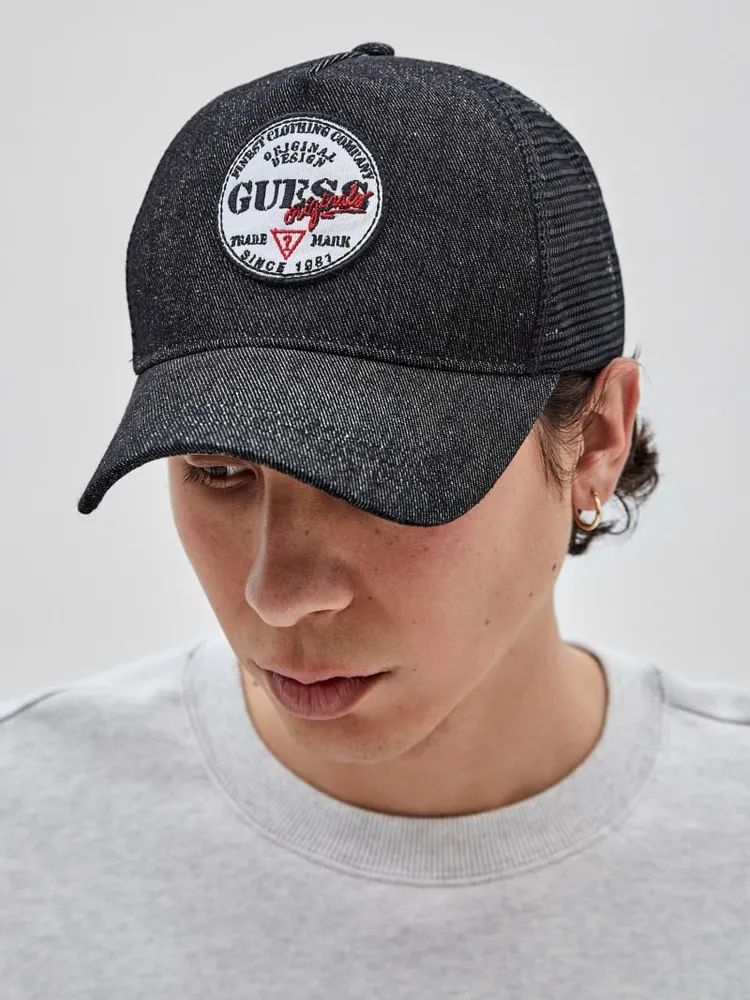 Guess top denim hat