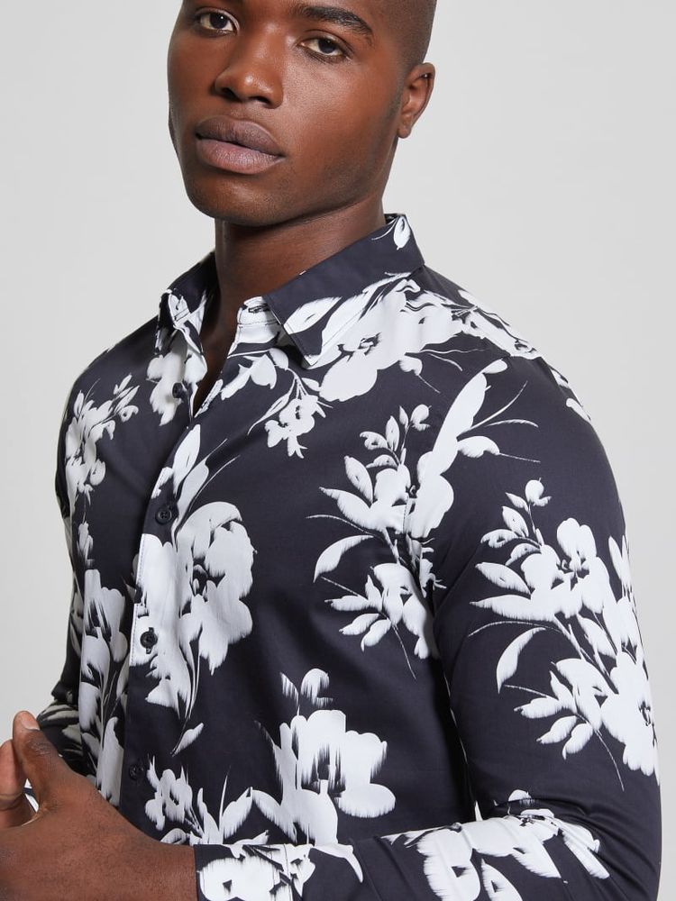 Guess floral shirt new arrivals