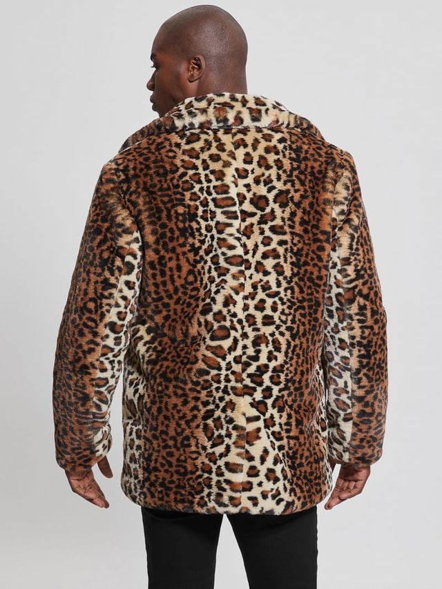 Guess discount leopard jacket