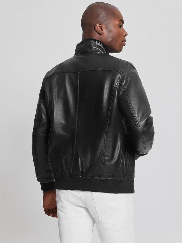 GUESS Shayna Drape Leather Jacket | Shop Midtown