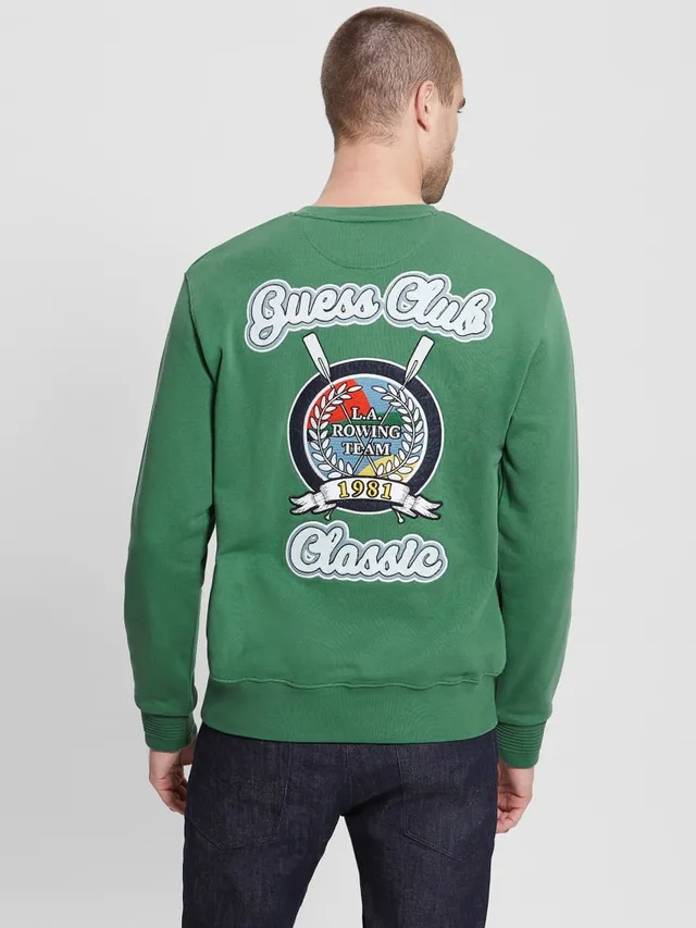 Guess lounge logo crew discount sweatshirt
