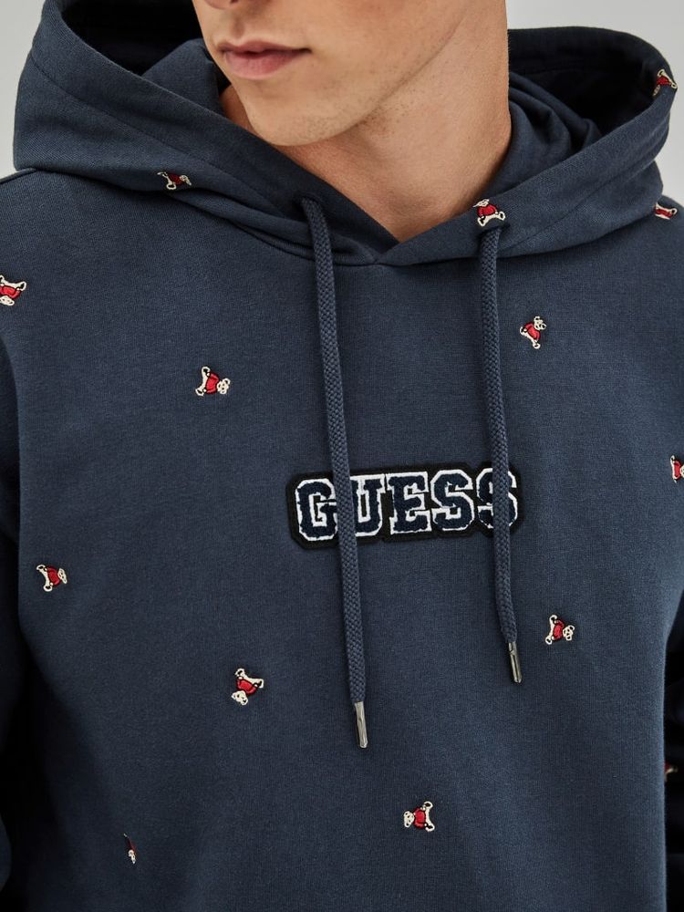 Guess originals field stripe sweatshirt store