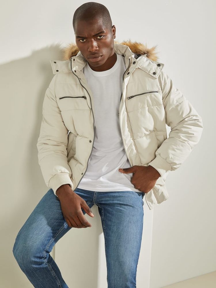 Guess jacket with hood sales