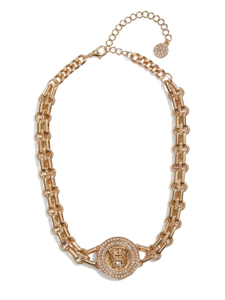 Guess lion necklace on sale