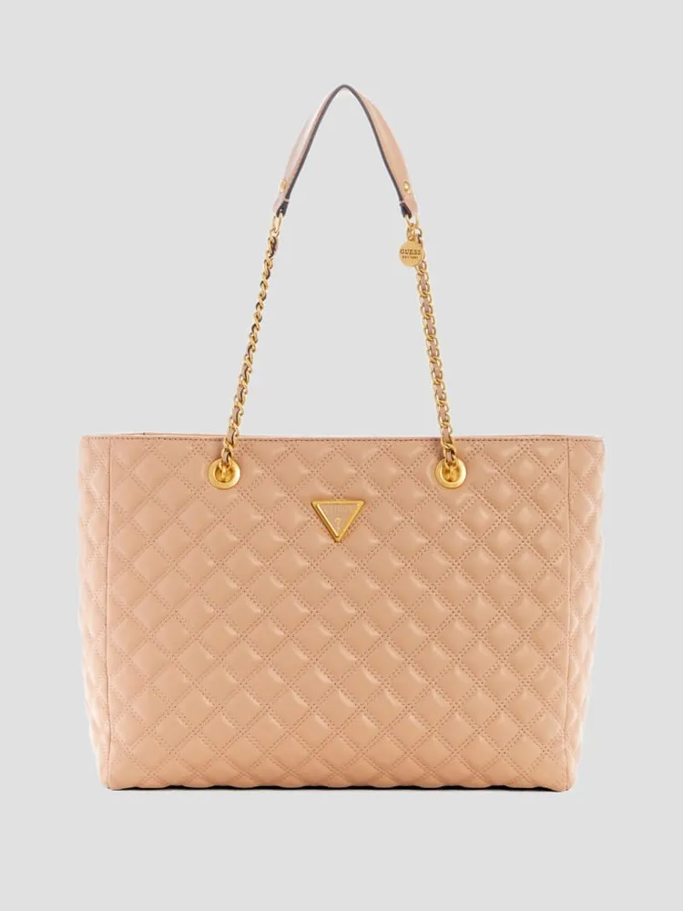 Guess quilted tote bag store