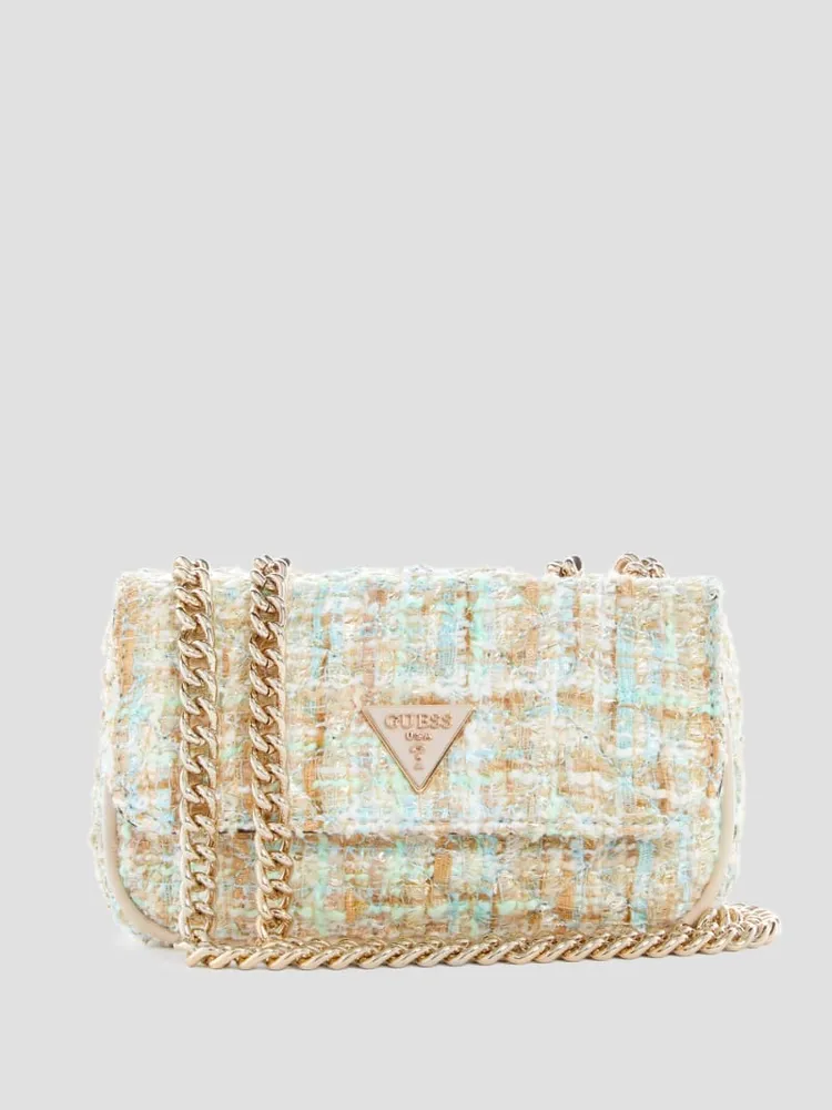 Guess victoria quilted store satchel