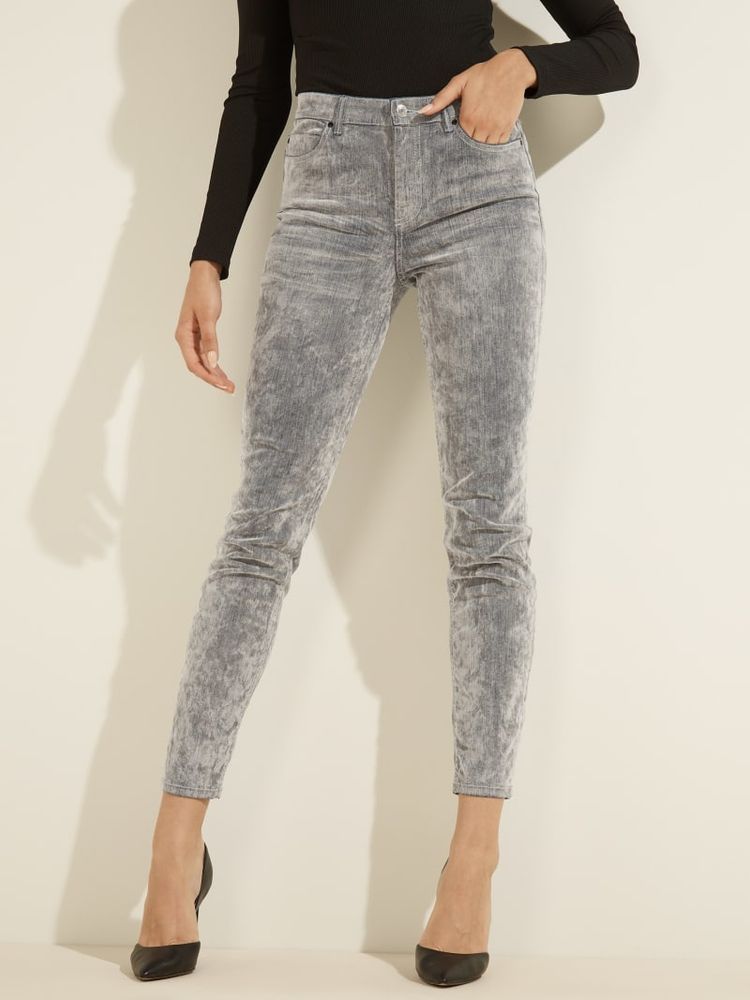 Grey velvet jeans 2025