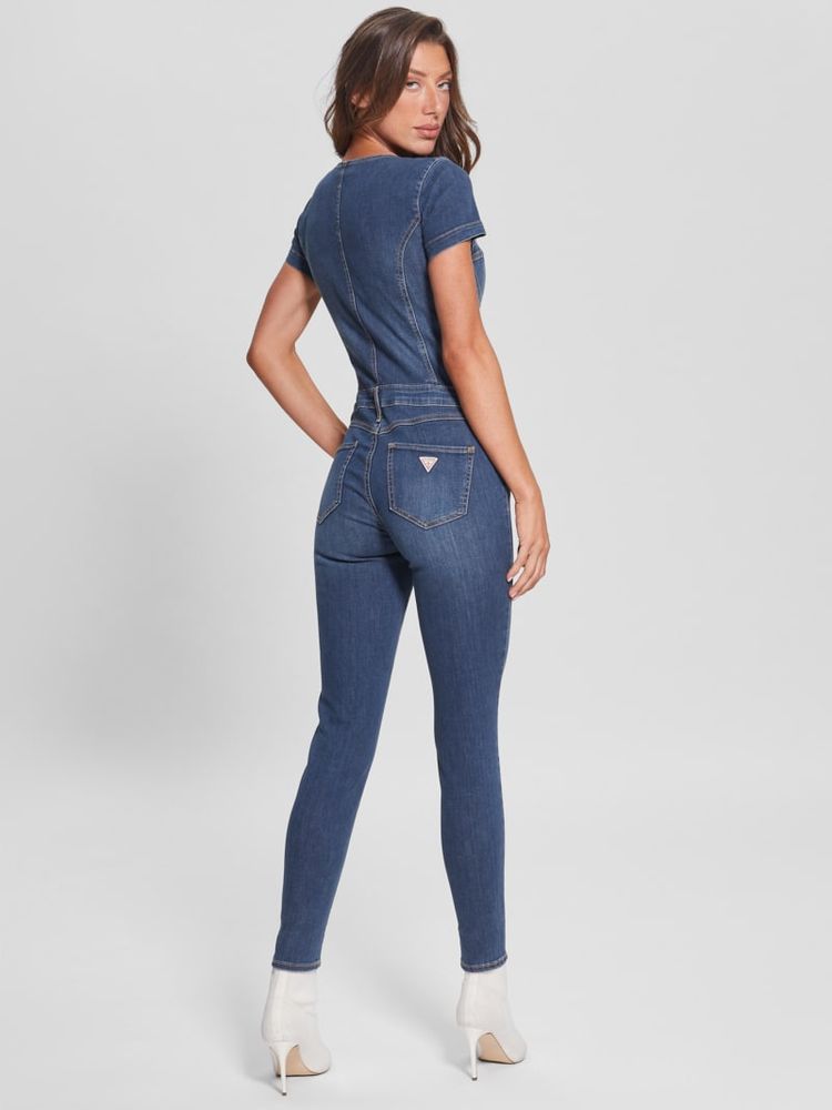 Guess jean jumpsuit discount